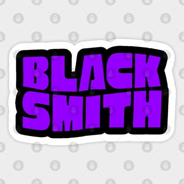 Black Smith – Funny Heavy Metal Parody Design Sticker by Stylecombinator